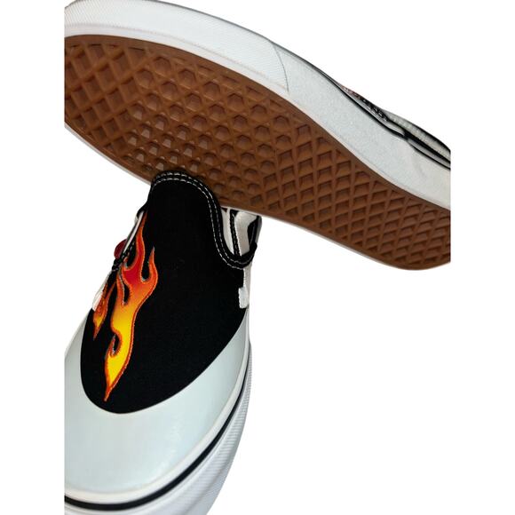 Vans X A$AP slip on Flame logo Limited Ed skater sneaker Men’s 5.5 women 7 - Picture 4 of 5